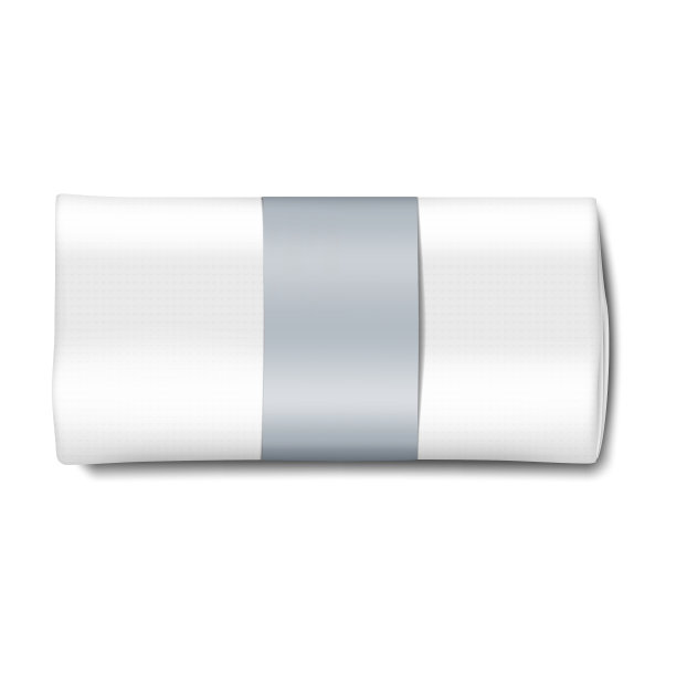 卷华夫饼棉毛巾空白标签现实的模型。卷折叠白布餐巾矢量模型。设计模板图片下载