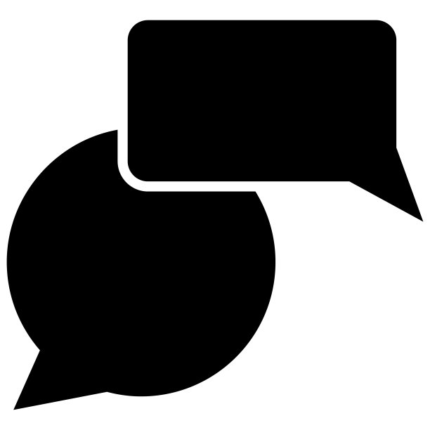 语音气球图标，立体风格矢量插图图片下载