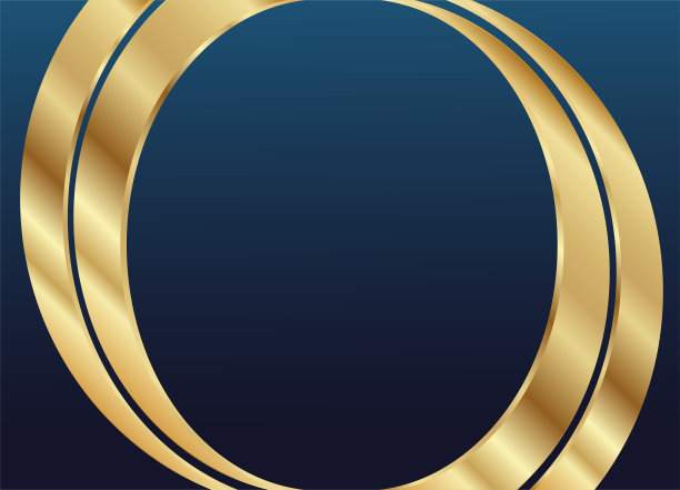 金色和深蓝色背景。现代空设计模板。向量抽象背景。图片下载