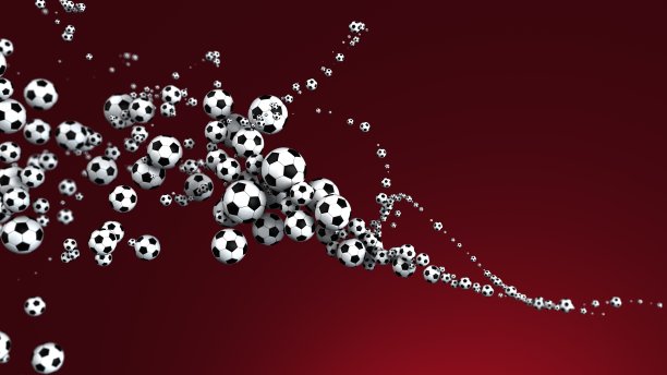 红色足球球头图片下载