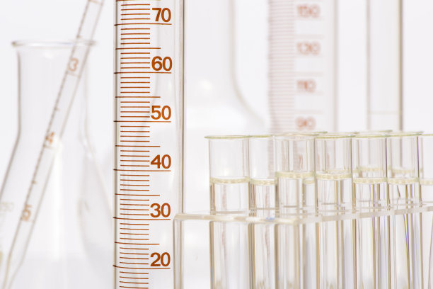 科学实验室的试管玻璃器皿图片下载