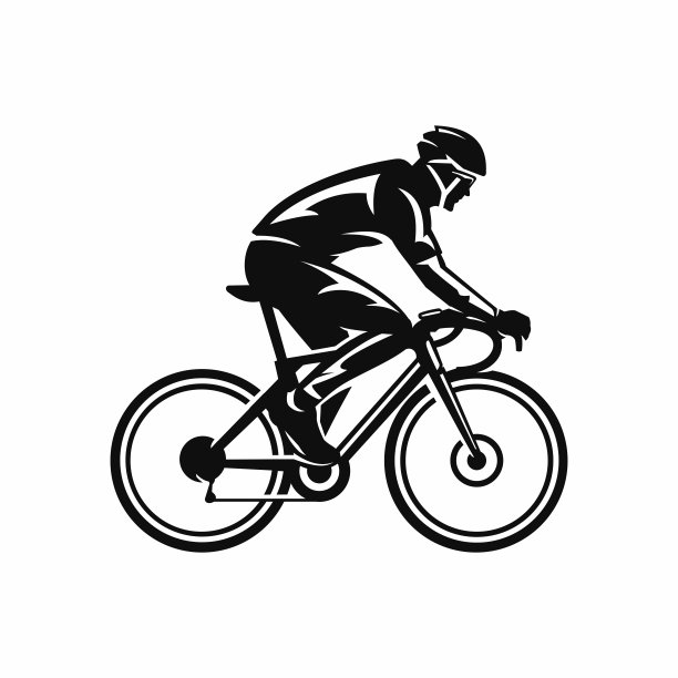 自行车。公路自行车图标设计矢量图片下载