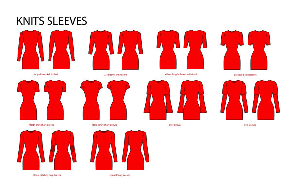 套针织袖衣服棒球，合身，长，超过，肩章，短长度技术时尚插图与合身的身体。平板服装模板正面，背面。女人，男人男女皆宜的CAD模型图片下载
