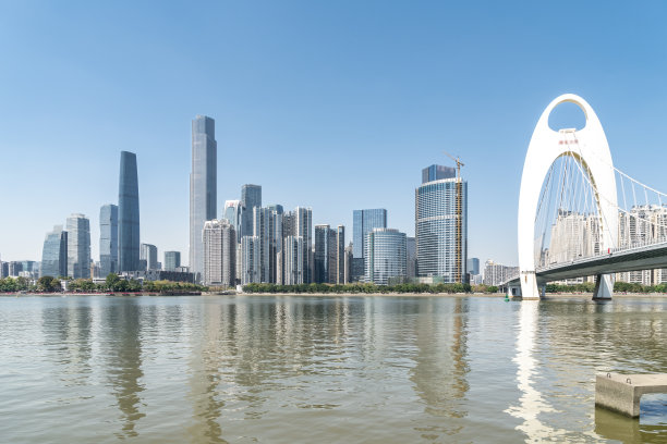 广州CBD摩天大楼建筑景观图片下载