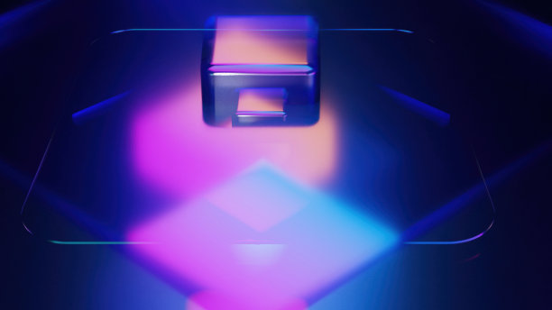 三维渲染方块玻璃图片下载