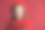 肖像微笑优雅的女性在红色连衣裙和贝雷帽图片下载