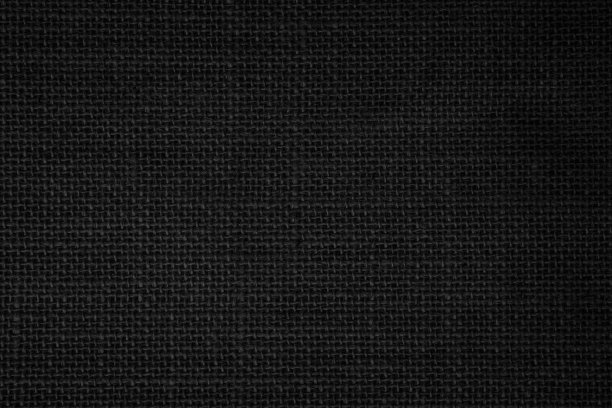 黑色麻绳纹理背景。毛布边沿黑色暗布壁纸。粗布帆布面料质感质朴自然。天然古麻麻织，旧棉地毯背景。图片下载