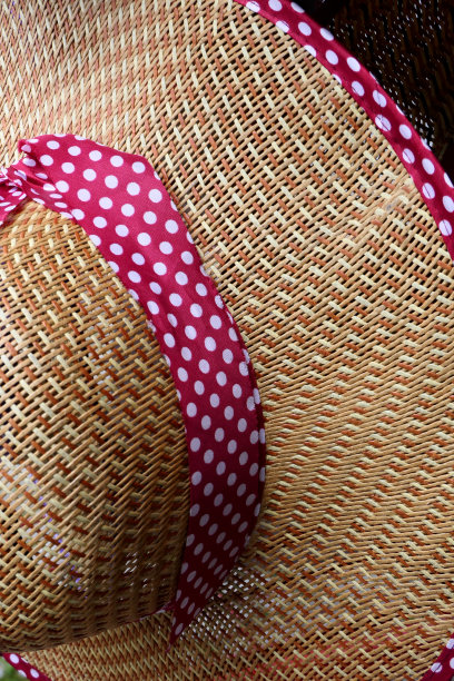 特写女性的帽子细节图片下载