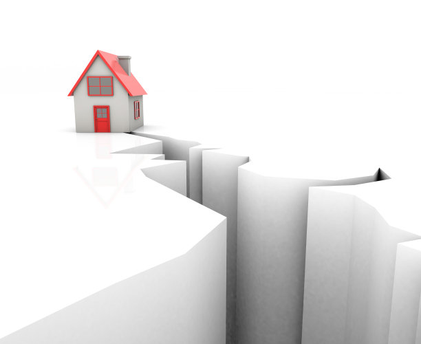 这所房子在地震中出现了裂缝图片下载