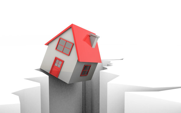 这所房子在地震中出现了裂缝图片下载