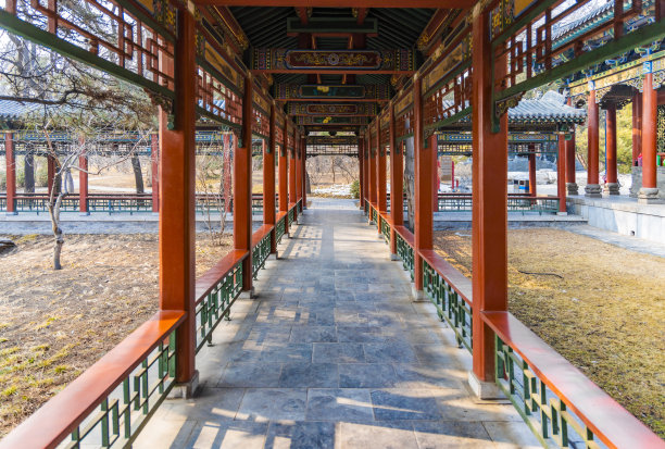 太原晋祠公园景观图片下载