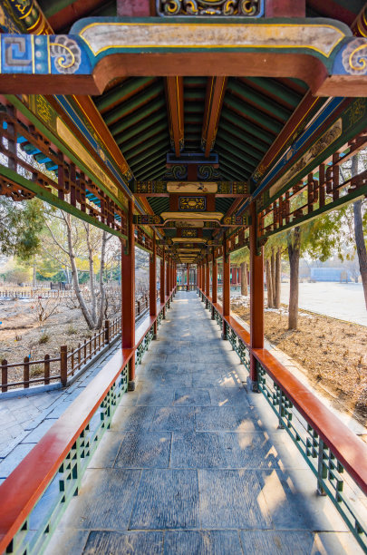 太原晋祠公园景观图片下载