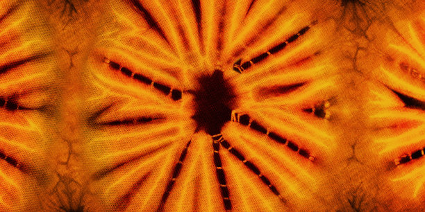 全手工染色非洲面料，无缝和彩色图案(橙色，棕色和黑色)，照片图片下载