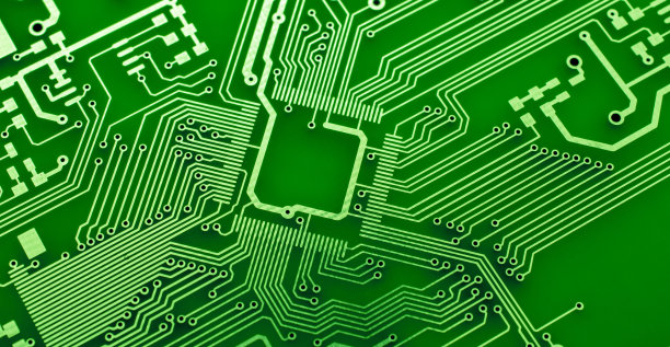 印刷电路。轨道布局。图片下载