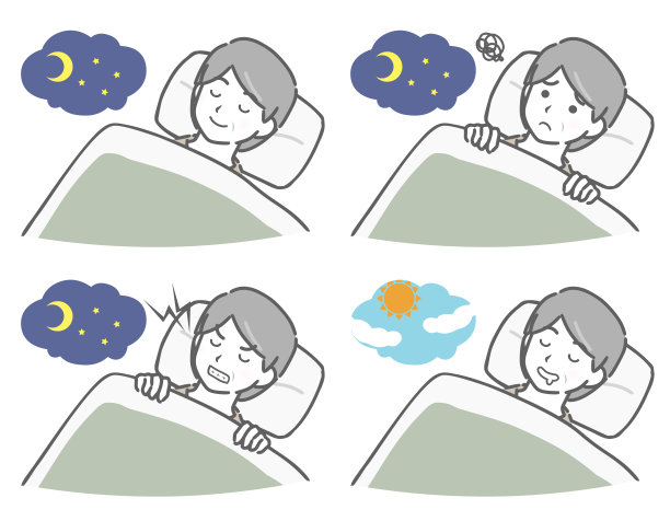 中年男子躺在床上图片下载