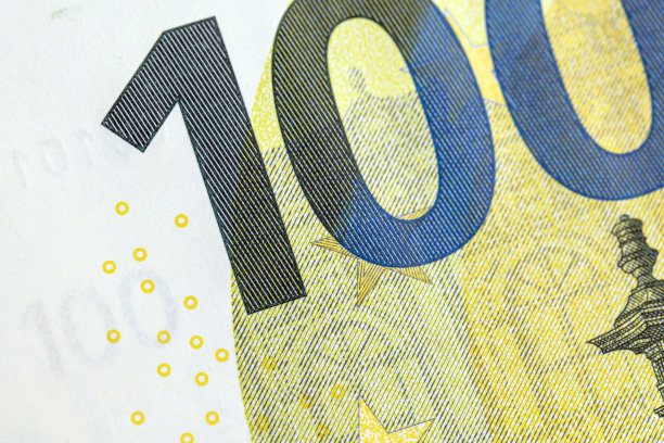 欧盟100欧元纸币特写图片下载