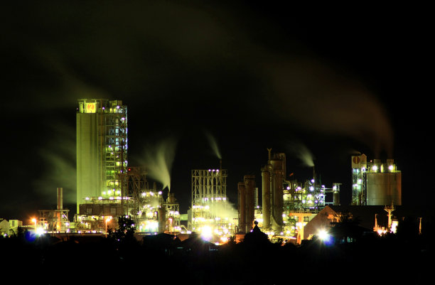 工厂夜景图片下载