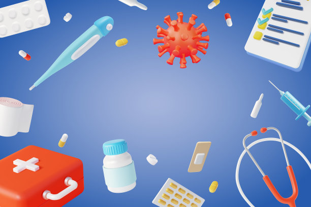 三维保健概念橡皮泥卡通风格图片下载