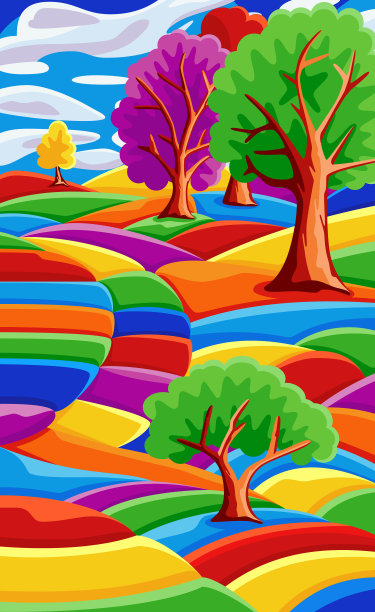 背景是美丽的风景和树木图片下载