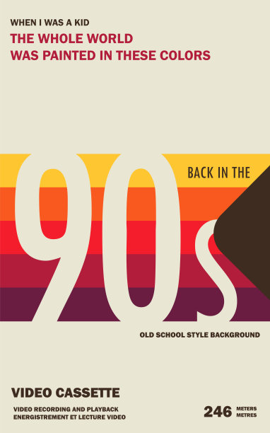 旧录像带背景。老学校和回到90年代的概念背景图片下载