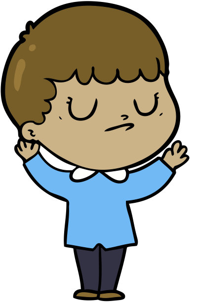 卡通坏脾气男孩图片下载