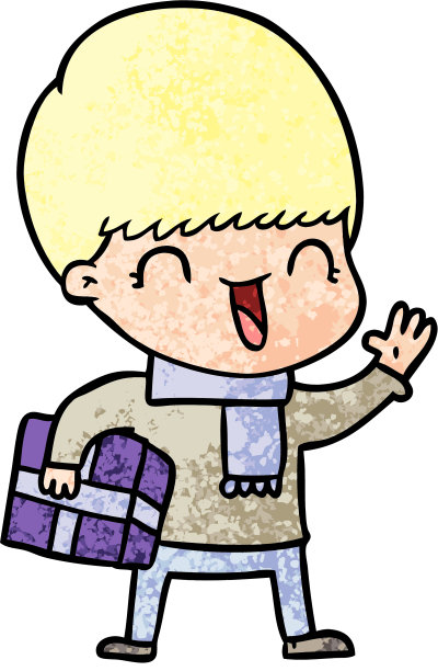 快乐的卡通男孩图片下载