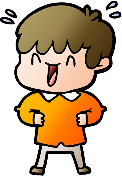 卡通笑男孩图片下载
