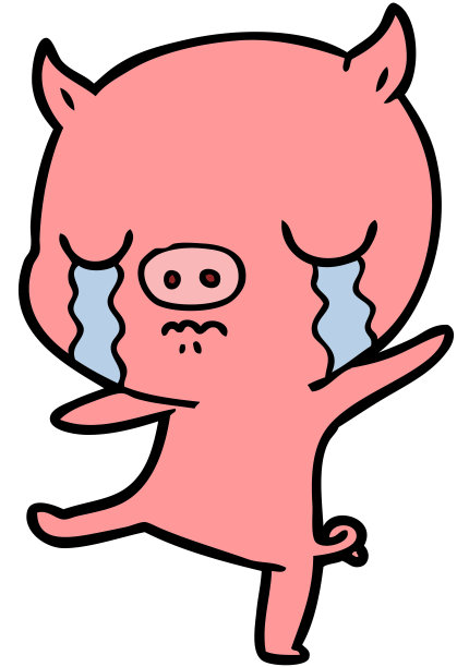 卡通猪哭图片下载