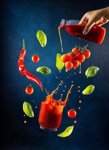 柠檬、碎冰、草莓和薄荷混合的鸡尾酒图片下载