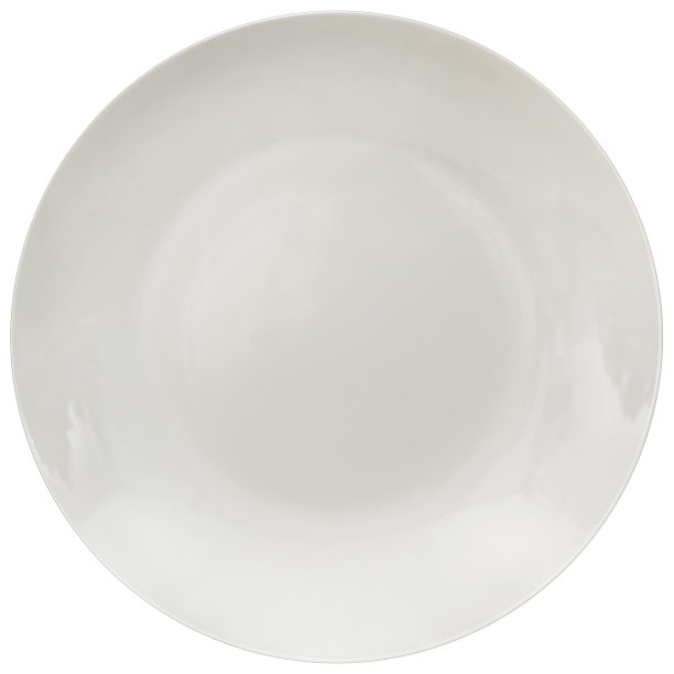 白底隔离白圆瓷盘图片下载