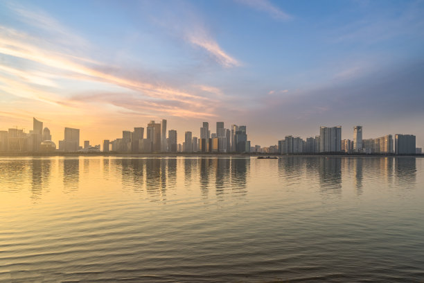 城市天际线和现代建筑，中国的城市景观。图片下载