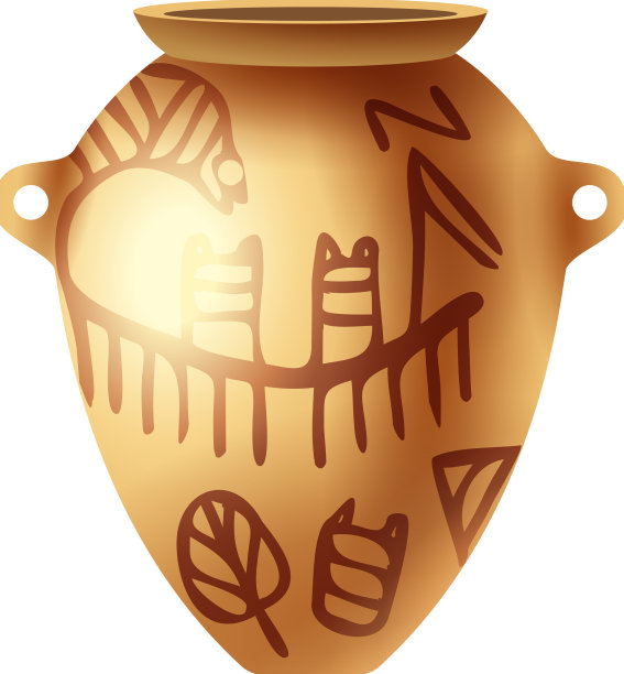 卡通埃及花瓶图片下载
