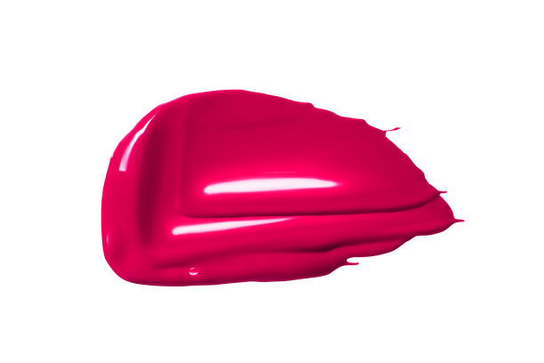 涂了口红，唇彩，油漆，粉色。孤立在白色背景上。图片下载