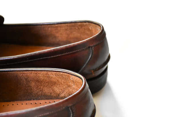部分皮鞋被隔离在白色背景上。图片下载