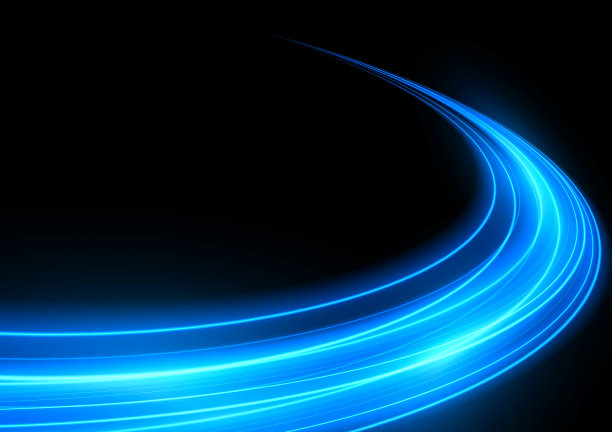 黑色背景的现代抽象高速光运动效果。矢量插图。图片下载