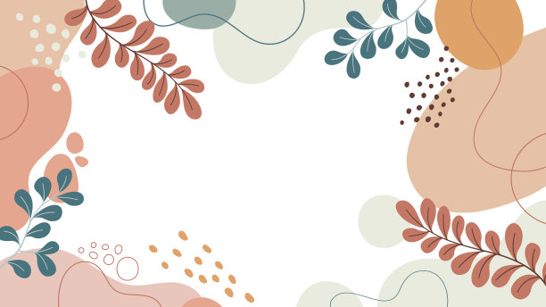 背景与美丽。设计背景。色彩缤纷的背景与热带植物。放文字的地方。图片下载