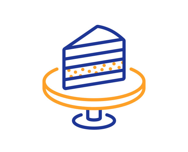 蛋糕线图标甜品标志图片下载