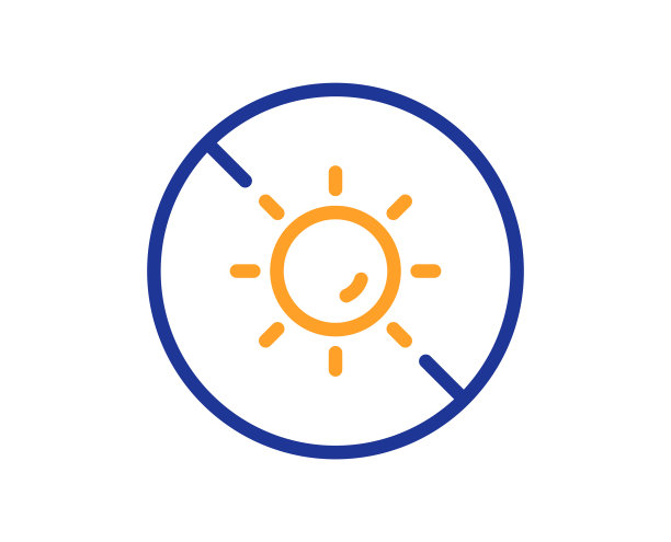 没有太阳线图标防紫外线标志图片下载