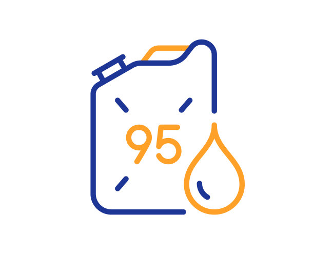 95号汽油燃料罐线性图标图片下载