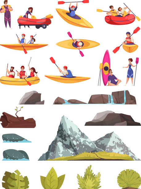 漂流卡通套装图片下载