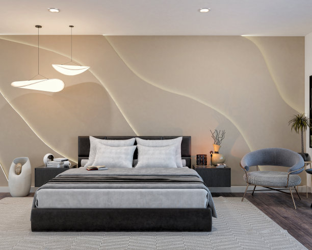 现代卧室内部图片下载