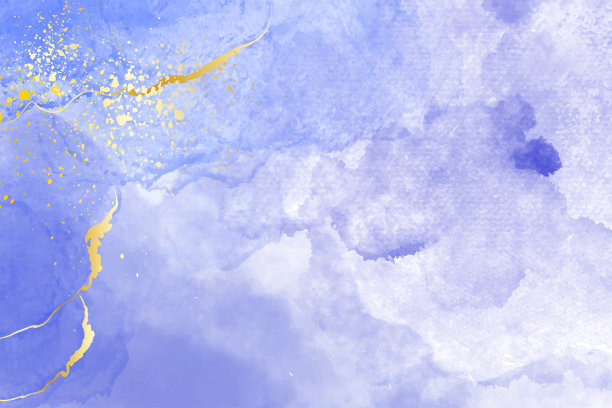 腮红粉色水彩流体绘画矢量设计卡。金色大理石晶洞框架。春季喜帖。酒精墨水。可编辑的图片下载