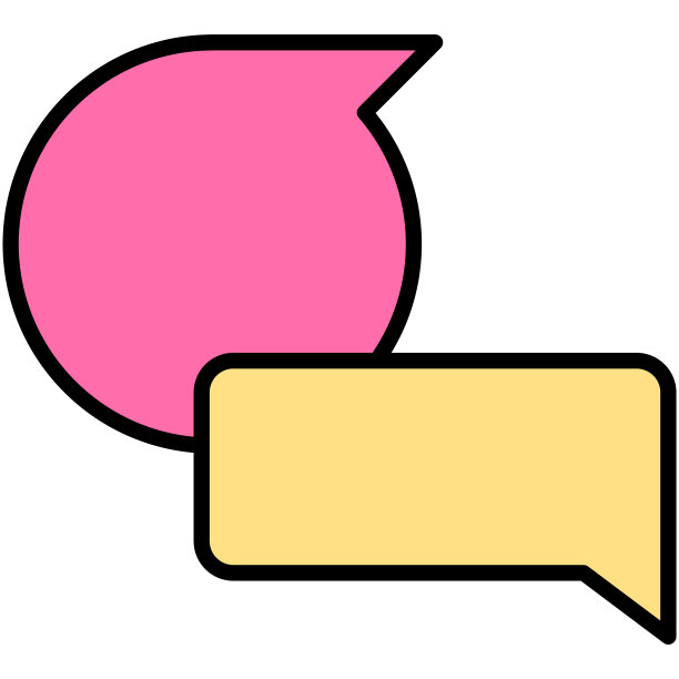 演讲气球图标，填充风格矢量插图图片下载