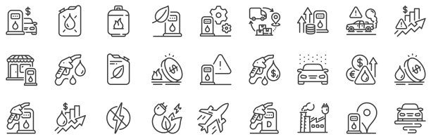 加油站线路图标汽油罐柴油图片下载