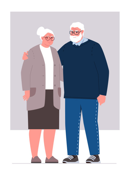 老年夫妇。图片下载