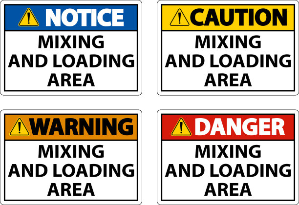 危险火灾会产生有毒气体白色背景标志图片下载