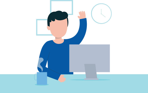 这个男孩正在修显示器。图片下载