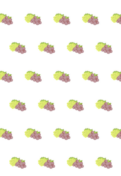 绿色和紫色葡萄的图案图片下载
