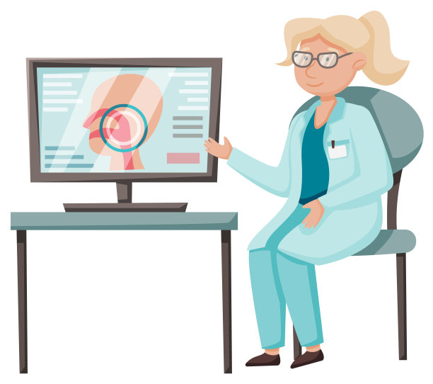 医疗保健，医疗检查，病人在医生的预约。耳鼻喉科专家办公室图片下载