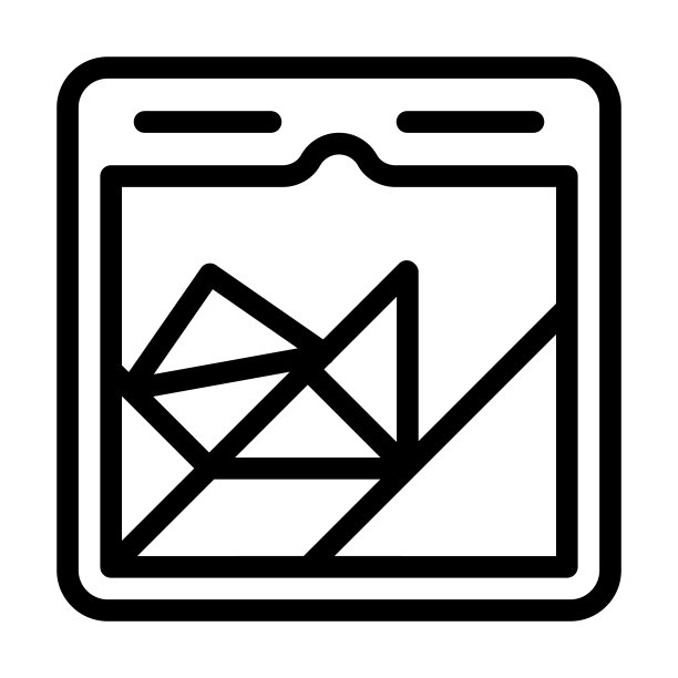 益智玩具儿童线图标矢量插图图片下载